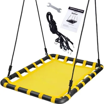 Zahradní houpačka Houpací hnízdo 102x76 cm SkyFlyer YELLOW SP0659 Sky Flyer