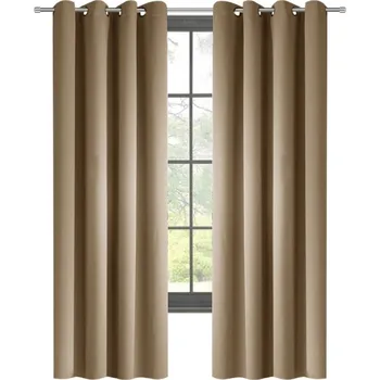 Závěs Fliying Zatemňovací závěsy Blackout 100% ZG-1, 140 x 250 cm- béžová/cappuccino