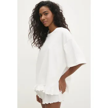 Dámské pyžamo Bavlněné pyžamo Answear.LAB WS25.BID006 béžová 01X, vel. M