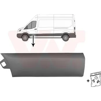 Lišta karosérie Ozdobná / ochranná lišta, dveře VAN WEZEL 1991403