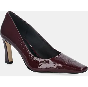 Dámské lodičky Kožené lodičky MICHAEL Michael Kors Darrah 40F5DRMP1A.610 burgundské 93X, EUR 39