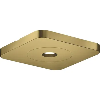 Vodovodní baterie Axor Citterio C - Krycí rozeta 12x12 cm, leštěný vzhled zlata 28802990