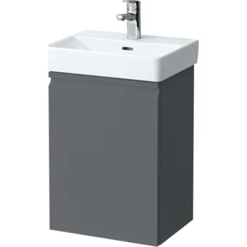 Nábytek Laufen Pro S - Umyvadlová skříňka s dvířky, 42x32x58 cm, panty vpravo, grafit mat H4833020964801