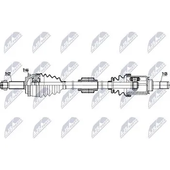 Hnací hřídel - poloosa NTY NPW-KA-424