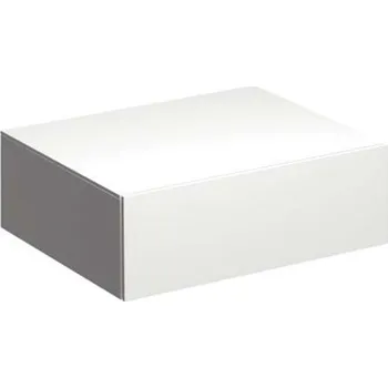 Koupelnový nábytek Geberit Xeno 2 - Boční skříňka 58x20 cm se zásuvkou, lesklá bílá 500.507.01.1