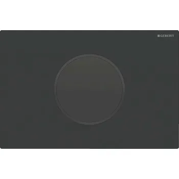 Splachovací tlačítko Geberit Sigma10 - Elektronické ovládání splachování, síťové napájení, easy to clean, matná černá 115.907.16.6