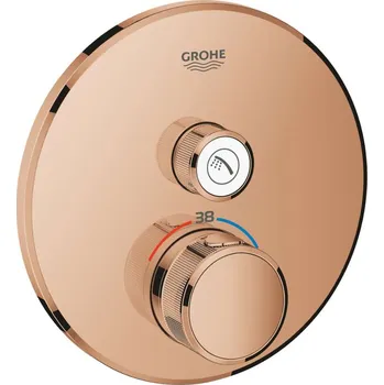 Vodovodní baterie Grohe Grohtherm SmartControl - Termostatická sprchová baterie pod omítku s jedním ventilem, Warm Sunset 29118DA0