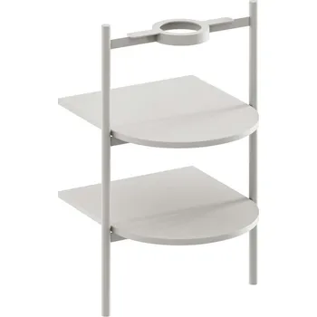 Koupelnový nábytek Ravak Yard - Konstrukce s policemi pod umyvadlo, Smoke Grey D80000O004