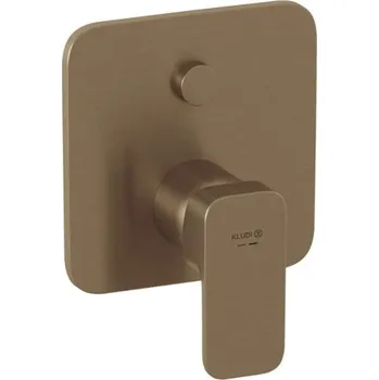 Vodovodní baterie Kludi Renon - Baterie pod omítku, pro 2 spotřebiče, kartáčovaný bronz 42763N175