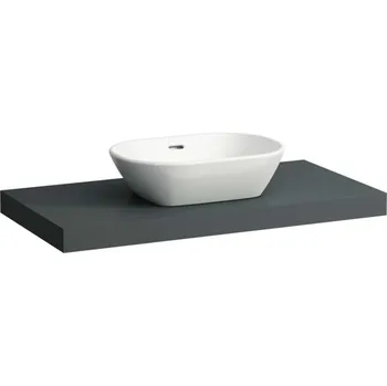 Nábytek Laufen Lani - Deska pod umyvadlo, 99 cm, středový výřez, šedá H4046611122661