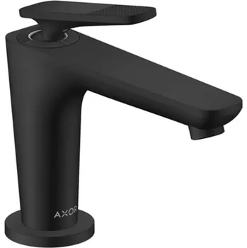 Vodovodní baterie Axor Citterio C - Umyvadlová baterie s výpustí, EcoSmart, CoolStart, matná černá 49021670