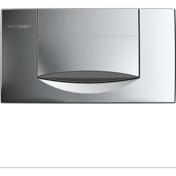 Splachovací tlačítko Geberit Twinline - Ovládací tlačítko splachování 200F, pochromovaná matná 115.222.46.1