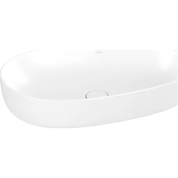 Umyvadlo Villeroy & Boch Antao - Umyvadlo na desku 65x40 cm, bez přepadu, CeramicPlus, Stone White 4A7465RW