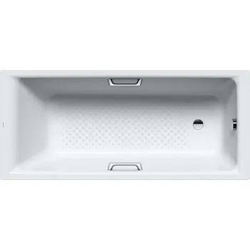 Vana Kaldewei Ambiente - Obdélníková vana Puro Star 693, 170x80 cm, s otvory pro madla, celoplošný antislip, bílá 259534010001