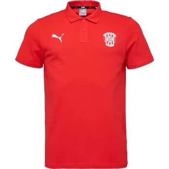 Pánská móda Pánské triko Puma TEAMGOAL 23 CASUALS POLO SHIRT - ZBROJOVKA BRNO S Červená, Bílá