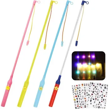 autodráha Herefun Lucerna Stick Sada 4, 50 cm dlouhé LED elektronické lucerny pro děti, LED dětské lampičky
