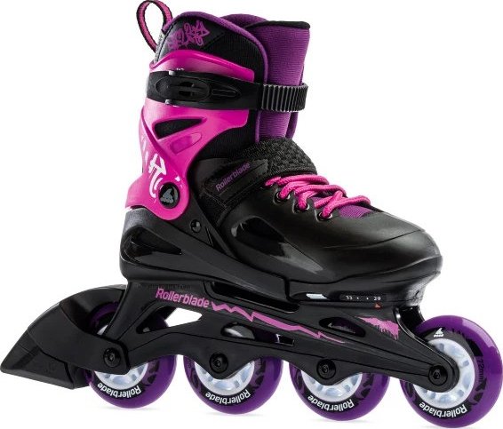Kolečkové brusle Rollerblade FURY G Black/Pink Velikost EUR: 36.5-40.5