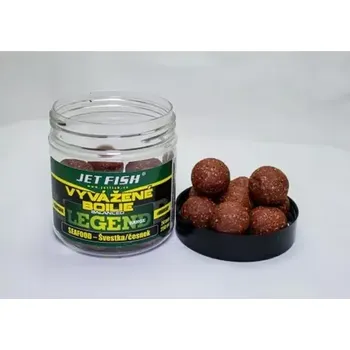 Boilies Jet Fish Vyvážené boilies Legend Range Seafood + Švestka/Česnek 250ml 24mm (000352)
