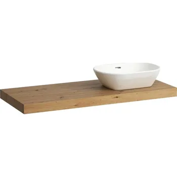 Nábytek Laufen Lani - Deska pod umyvadlo, 118 cm, výřez vpravo, dub H4046731122671