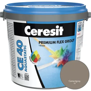 Spárovací hmota Ceresit CE 40 AQUASTATIC PREMIUM FLEX FUGA 12 Cementgrey 5kg, KS.80479