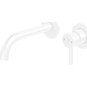 Vodovodní baterie Steinberg 100 - Umyvadlová baterie pod omítku, 2-otvorová instalace, matná bílá 100 1814 3 W