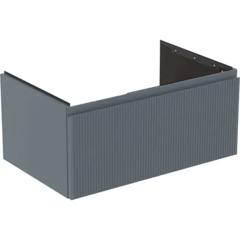 Nábytek Ideal Standard Finesse - Umyvadlová skříňka, 80x51x37 cm, 1 zásuvka, Ribbed Matt ashblue E3392UQ