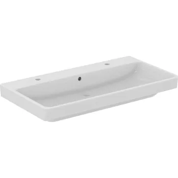 Ideal Standard i.Life B - Dvojumyvadlo 102x54 cm, s přepadem, s 2 otvory pro baterii, bílá T683101