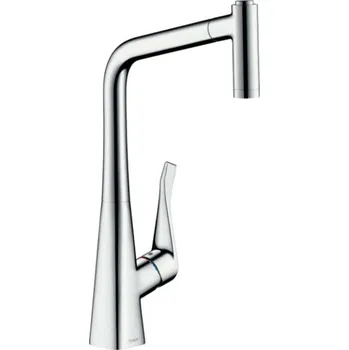 Hansgrohe M71 - Dřezová baterie Metris s výsuvnou sprškou, sBox, EcoSmart, chrom 73824000
