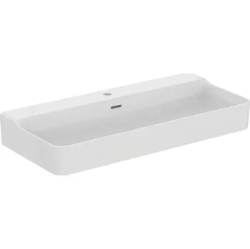 Umyvadlo Ideal Standard Conca Ceram - Umyvadlo 100x45 cm, s přepadem, otvor pro baterii, bílá T369301