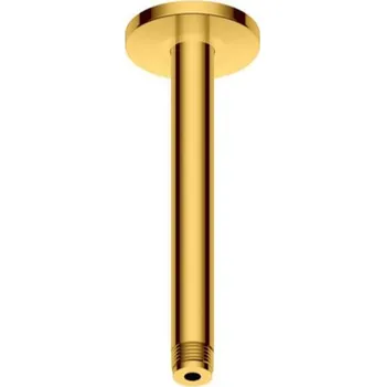 Tyč na sprchový závěs Duravit Příslušenství - Sprchové rameno stropní, 21 cm, zlatá UV0670025034