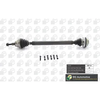 Poloosa kola Hnací hřídel - poloosa BGA DS9631R