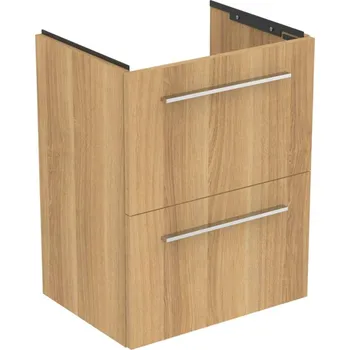 Nábytek Ideal Standard i.Life S - Skříňka pod umyvadlo, 50x38x63 cm, 2 zásuvky, dub T5291NX