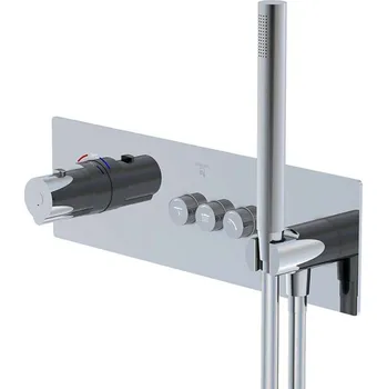 Vodovodní baterie Steinberg 390 - Termostatická baterie pod omítku, pro 3 spotřebiče, s tělesem, chrom 390 4232 2