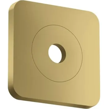 Vodovodní baterie Axor Citterio C - Krycí rozeta 12x12 cm, leštěný vzhled zlata 28801990