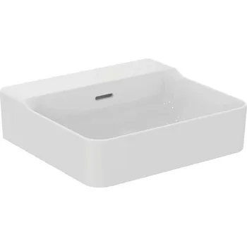 Ideal Standard Conca Ceram - Umyvadlo na desku 50x45 cm, s přepadem, bez otvoru pro baterii, bílá T381401
