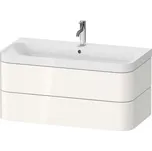 Duravit Happy D.2 Plus - Skříňka s umyvadlem 48x98x49 cm, 2 zásuvky, bílá vysoký lesk HP4348O2222