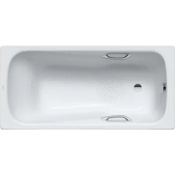 Vana Kaldewei Ambiente - Obdélníková vana Dyna Set Star 627, 160x70 cm, s otvory pro madla, antislip, bílá 226930000001