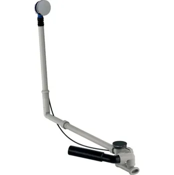 Sifon Geberit Příslušenství - Vanová odtoková a přepadová souprava, délka 730 mm, souprava pro kompletaci, chrom 150.525.21.6