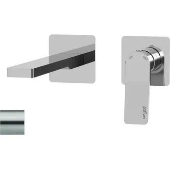 Vodovodní baterie Paffoni Tilt - Umyvadlová baterie pod omítku s tělesem, 2-otvorová instalace, nerez TI106ST70