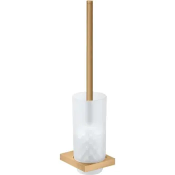 WC štětka Keuco Edition 11 - WC štětka s držákem, matné sklo/kartáčovaný bronz 11164039000