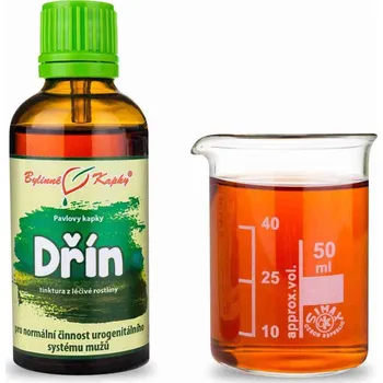 Doplněk stravy Bylinné kapky s.r.o. Dřín - tinktura 50 ml - Bylinné kapky