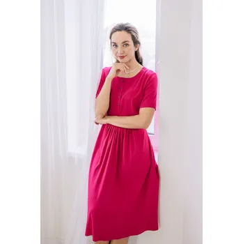 Dámské šaty Šaty Sandra s krátkým rukávem fuchsiové Velikost: XXS