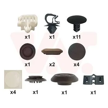 Kapota Montážní sada, víko motoru VAN WEZEL 1518797