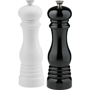 Mlýnek na koření Le Creuset, Mlýnky na sůl a pepř Le Creuset 21 cm černé a bílé 2 ks - Formadore