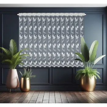 Záclona Fliying Hotová kusová vyšívaná záclona Roxana 400x150 cm