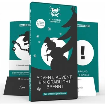 Desková hra CULINARIO MORTALE® – Večeře s vražedným příběhem doma pro 4 až 6 osob - Advent, Advent, Hořící
