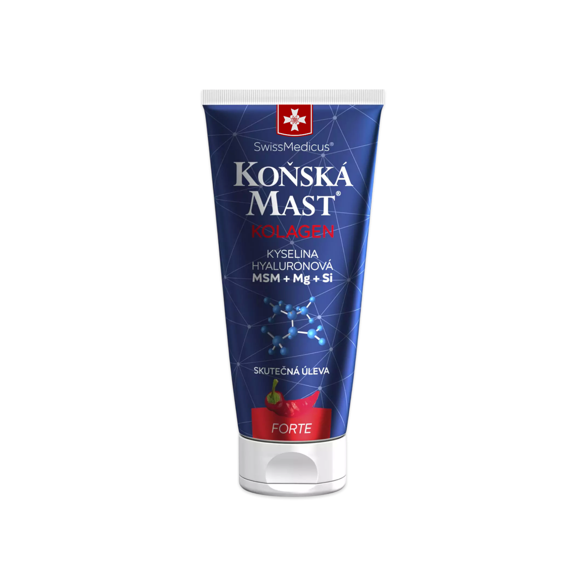 SwissMedicus® Koňská mast s kolagenem forte hřejivá 200 ml