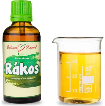 Doplněk stravy Bylinné kapky s.r.o. Rákos - tinktura 50 ml - Bylinné kapky