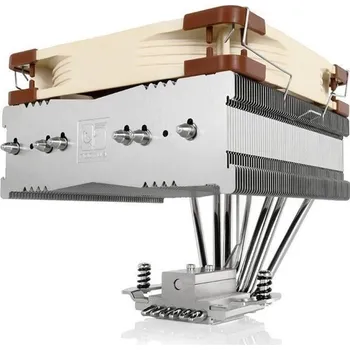 Počítačové chlazení NOCTUA Chladič CPU NH-C14S, 1x 140mm, LGA1851, AM5, hnědá/stříbrná