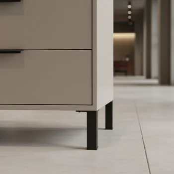 Nábytkové kování Interex design Nábytková noha MODERO / Černá matná 100 mm